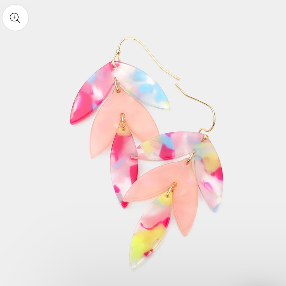 Veronica Abstract Leaves Earrings